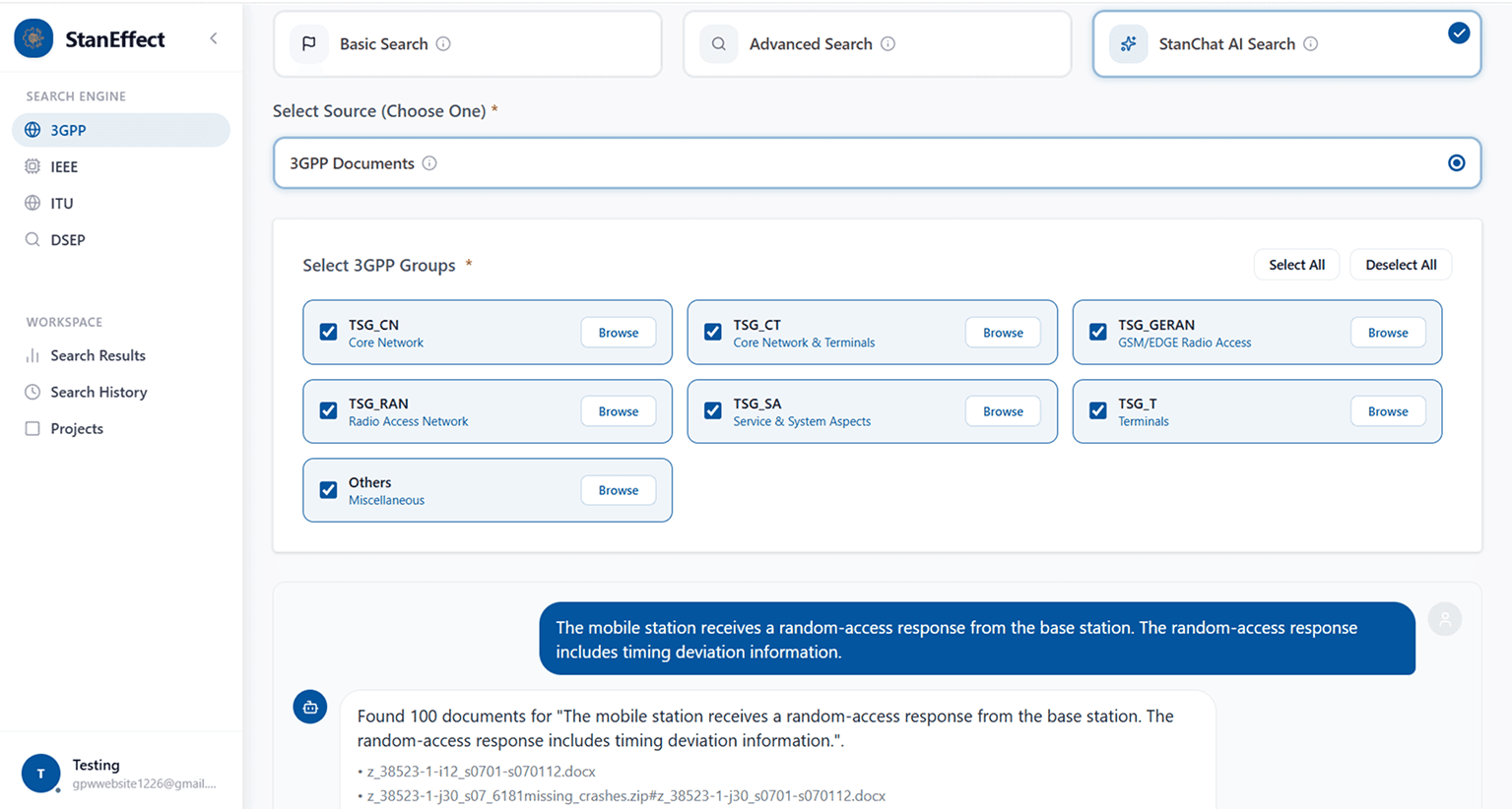 Search your way with StanChat and Boolean queries